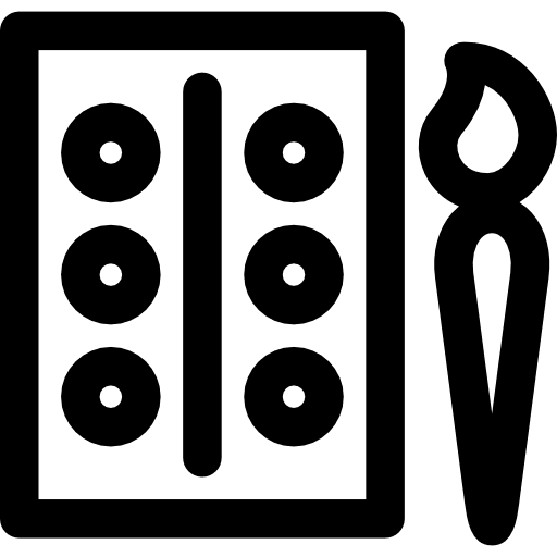 Paint class tool paint palette art icon