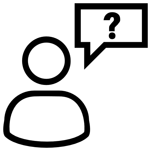 Customer service business stick man info icon