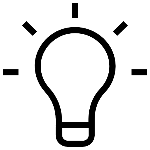 Light bulb vector foco technology icon