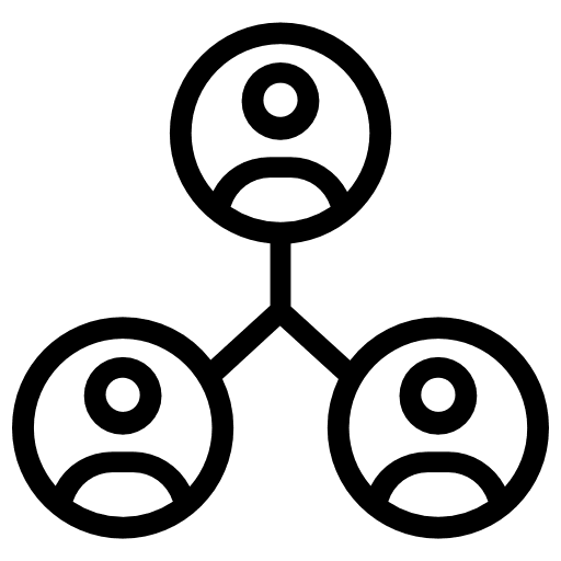 Team members work behance network icon