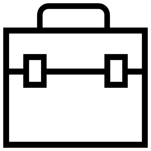 Briefcase suitcase travel luggage icon