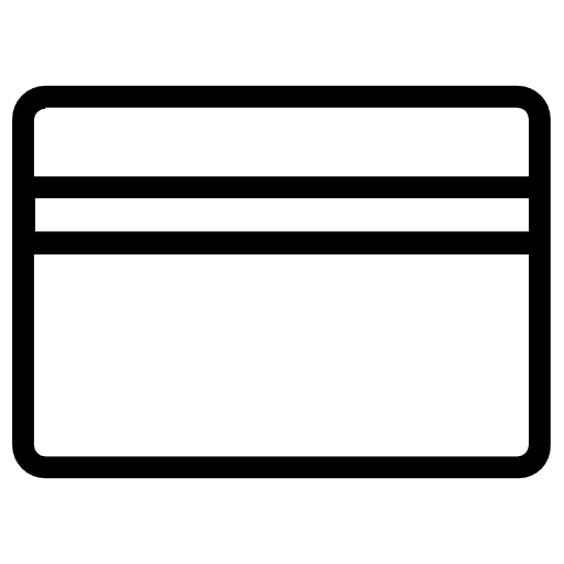 Credit card pay commerce debit card icon