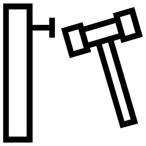 Improvement home repair tools and utensils nail icon