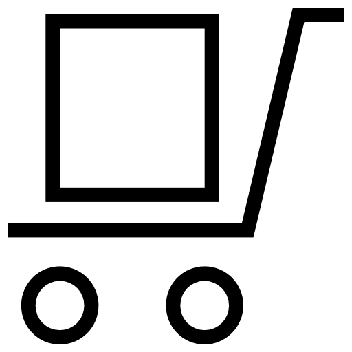 Trolley packages delivery transport icon