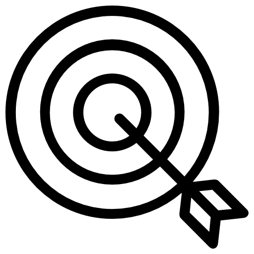 Dart board dart board targeting weapons icon