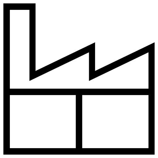 Factory pollution buildings factory icon