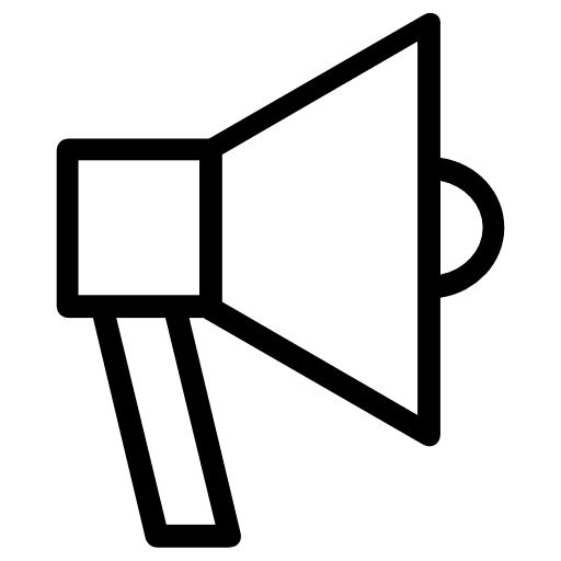 Megaphone protest loudspeaker shout icon