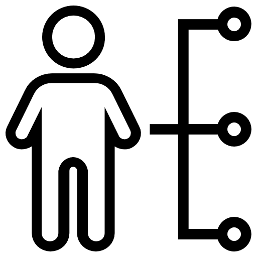 Manager graphic manager stick man icon