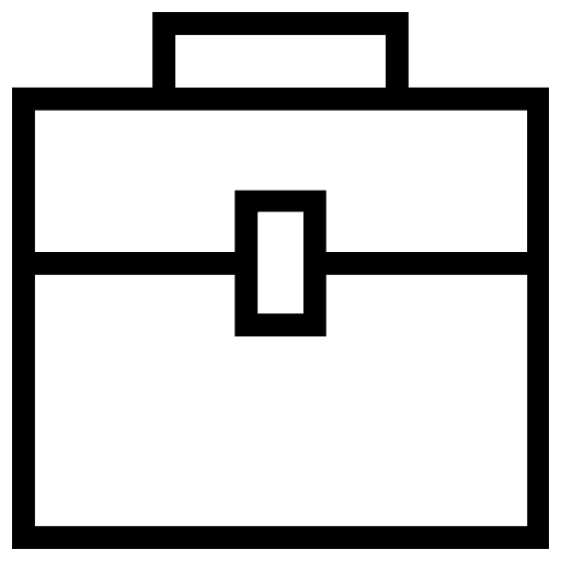 Suitcase briefcase luggage travel icon