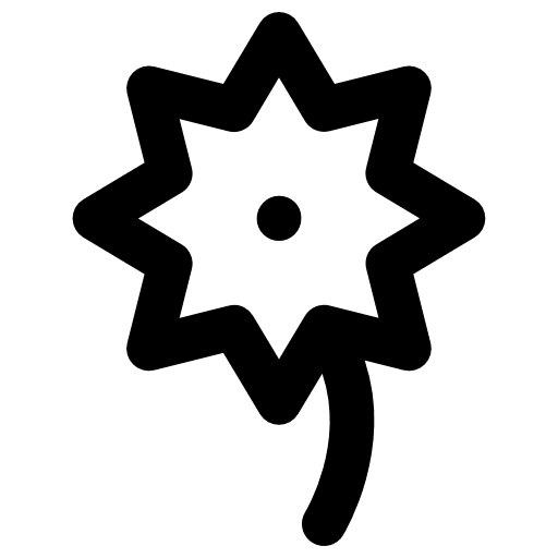 Flower vegetation plant flower icon