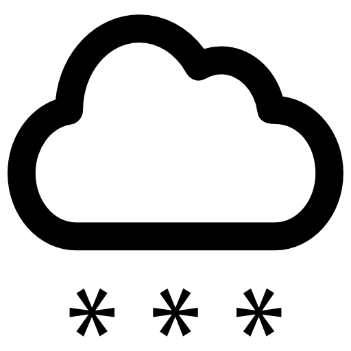 Snowing weather cloud climate icon
