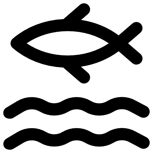 Fish diet healthy food sea life icon