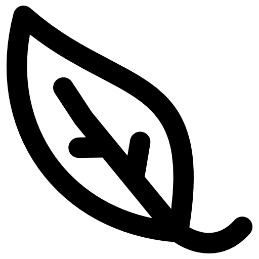 Leaf botanical plant nature icon
