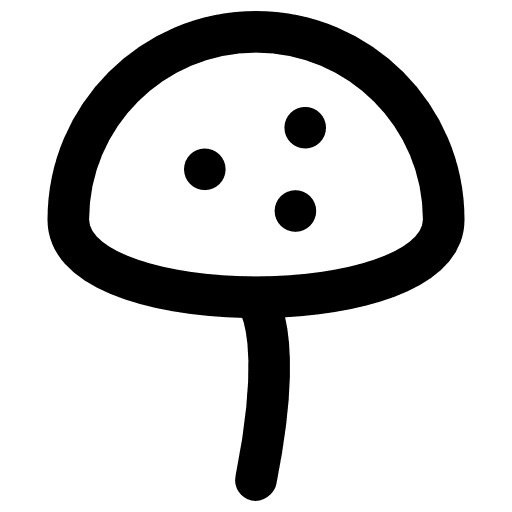 Mushroom fungi food nature icon