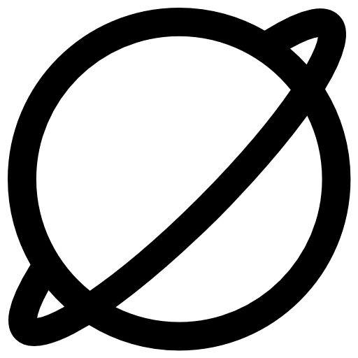 Saturn education science nature icon