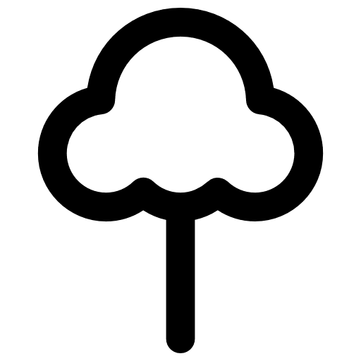 Tree botanical park forest icon