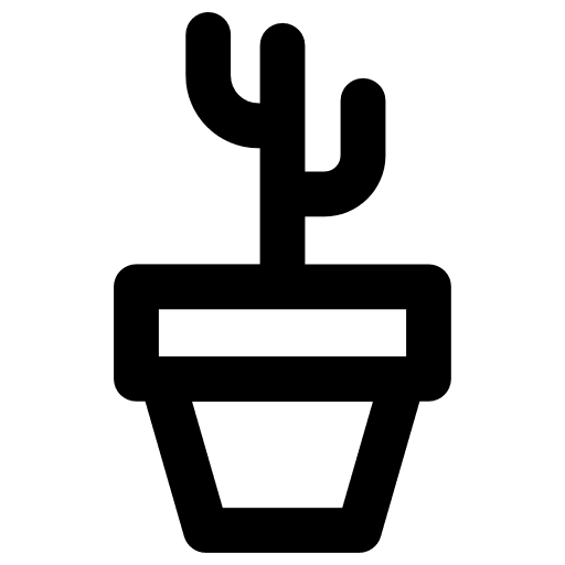 Cactus cactus pot nature icon