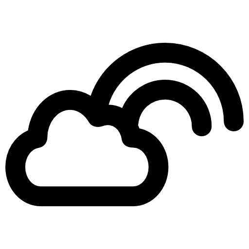 Rainbow rainbow spectrum weather icon