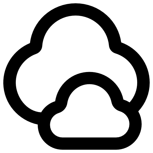 Clouds atmosphere air cloudy icon