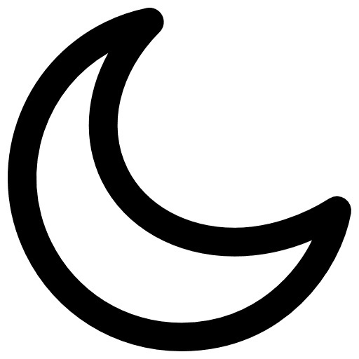 Half moon half moon moon phase nature icon