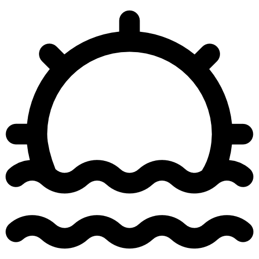 Sunrise weather dawn evening icon