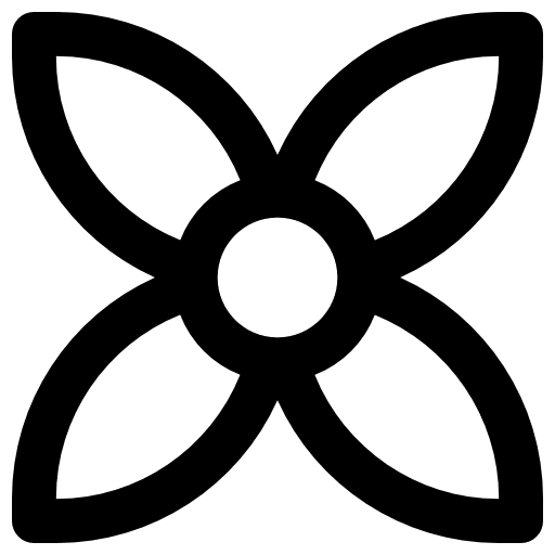 Flower botanical vegetation nature icon