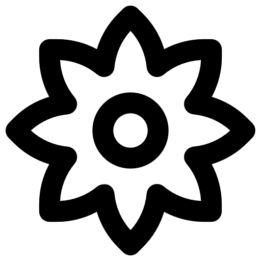 Flower plant botanical nature icon