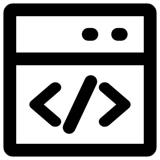 Browser coding interface computing icon