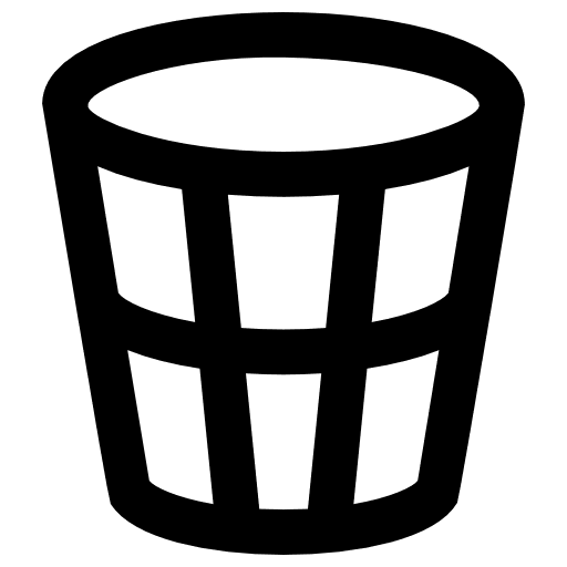 Garbage can garbage tools and utensils icon