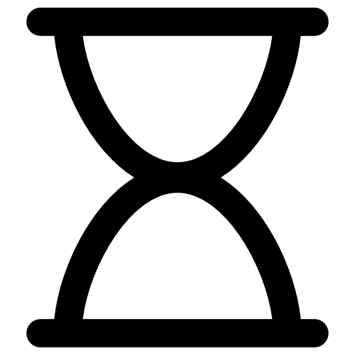 Hourglass clock waiting time icon