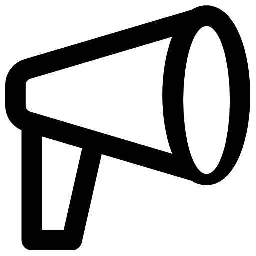 Megaphone tools and utensils shout announcer icon