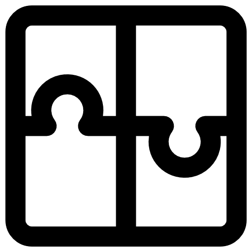 Puzzle puzzle jigsaw fit icon