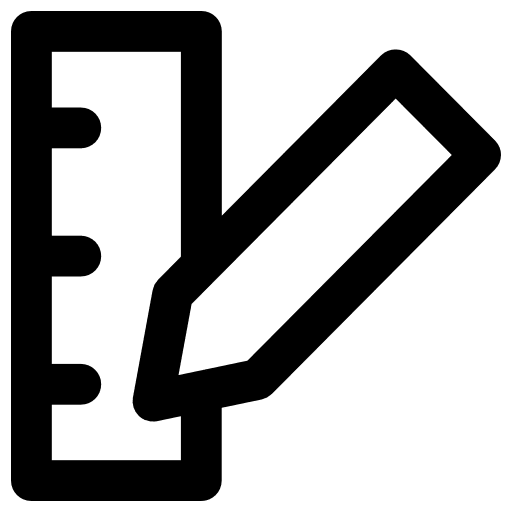 Ruler ruler education tools and utensils icon