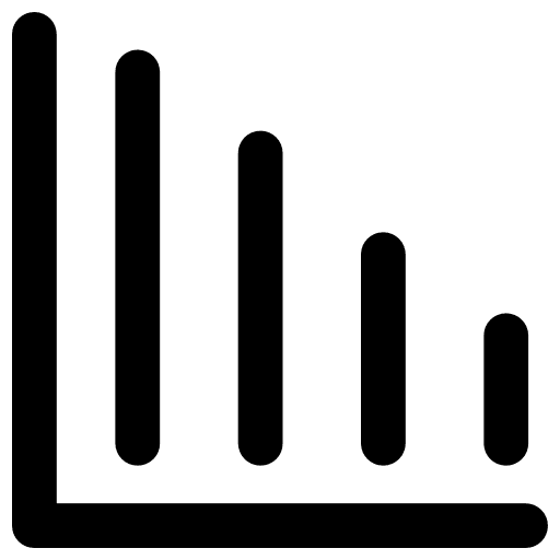 Stats bar chart business statistics icon
