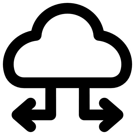 Cloud cloud networking cloud data icon