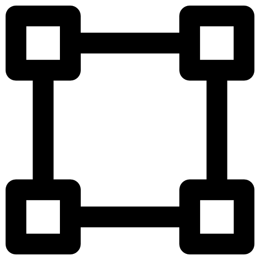 Squares shapes interface perimeter icon