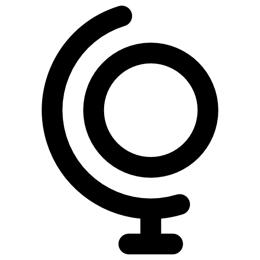 Earth globe planet earth maps and flags geography icon