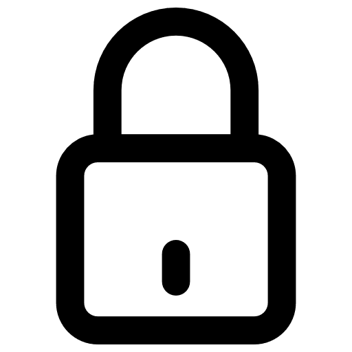 Padlock privacy passkey security icon