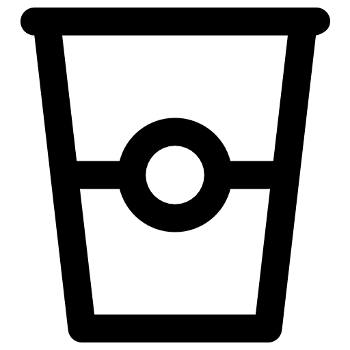 Paper cup take away hot drink food icon