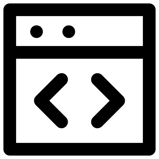 Broswer coding broswer multimedia icon