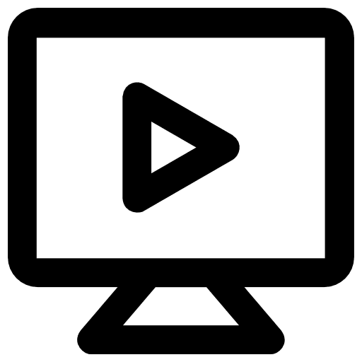 Monitor monitor technology play button icon