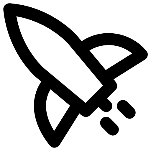 Rocket launch space ship rocket launch transport icon