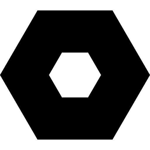 Hexagon abstract geometrical shapes icon