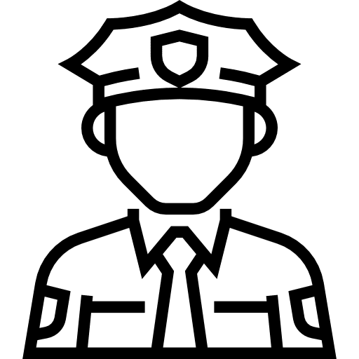 Policeman avatar professions and jobs user icon