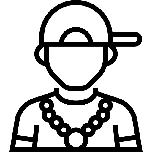 Rapper professions and jobs occupation people icon