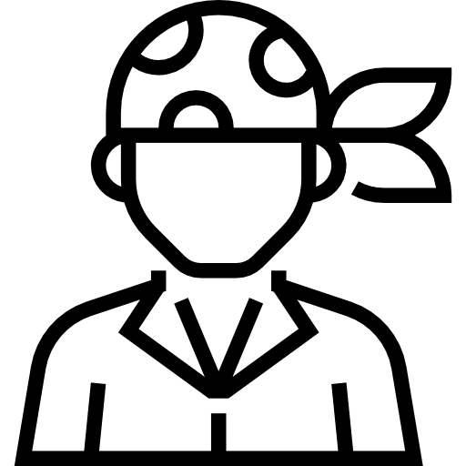 Pirate user pirate people icon