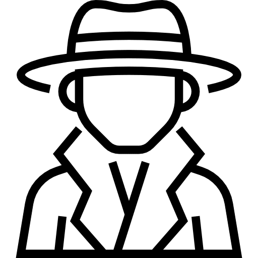 Spy avatar occupation detective icon