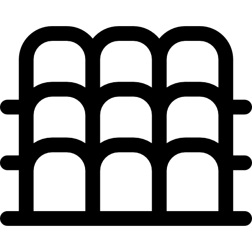 Grandstand terraces stands rung icon