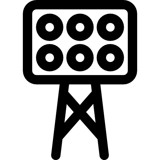 Lights illumination electronics sports and competition icon