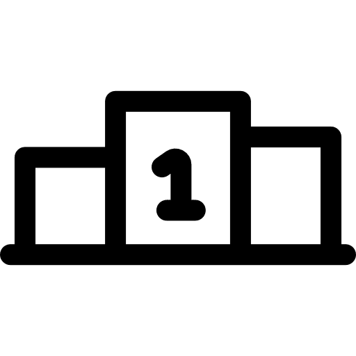 Position podium best sports and competition icon